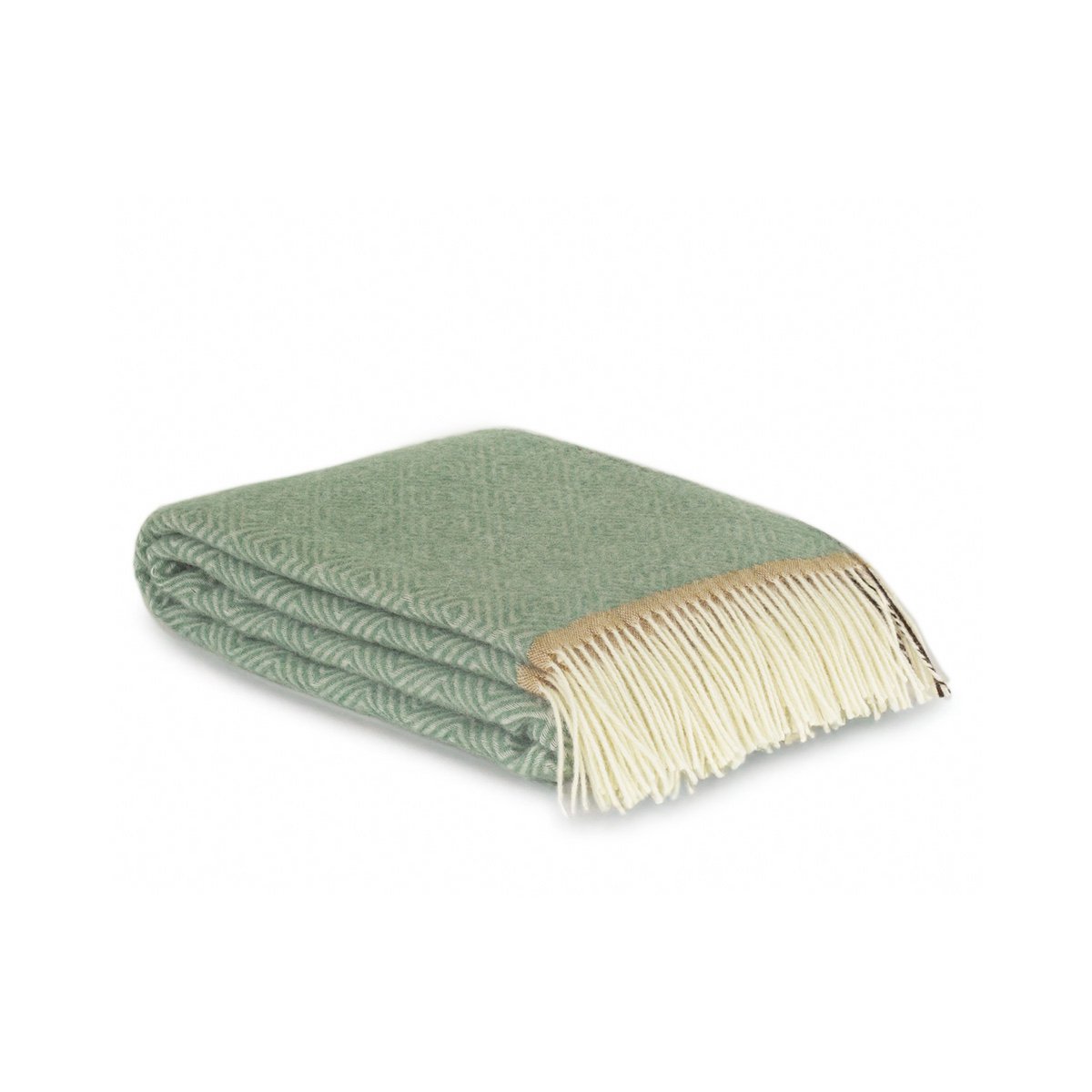 Wool Throw Blanket, Mint Green – Soft Comfort for Everyday Living