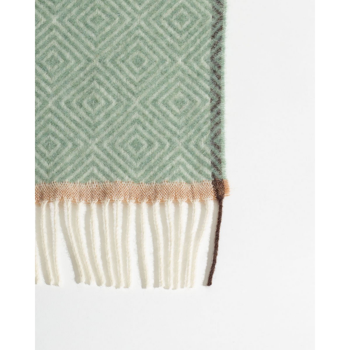 Wool Throw Blanket, Mint Green – Soft Comfort for Everyday Living