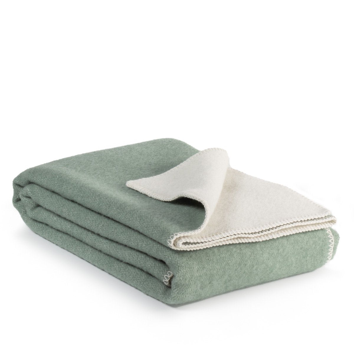 Wool Blanket, Cool Green - Natural Warmth for Slow Living