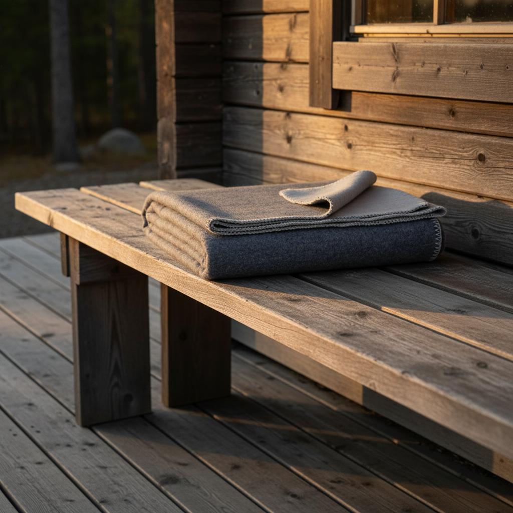 Wool Blanket, Grey (200x220 cm) – Natural Warmth for Slow Living